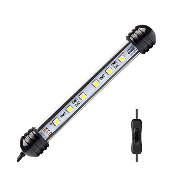 9.8W DC12V Luz LED para acuarios 78cm GreenSun Luz LED para acuarios que ilumina 45 LEDs 5050 Tubo de buceo SMD a prueba de agua IP68 Color RGB